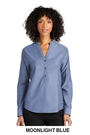 Port Authority® Ladies Long Sleeve Chambray Easy Care Shirt.  PORT A.  LW382